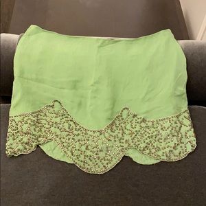 Gryphon New York Silk Beaded Skirt